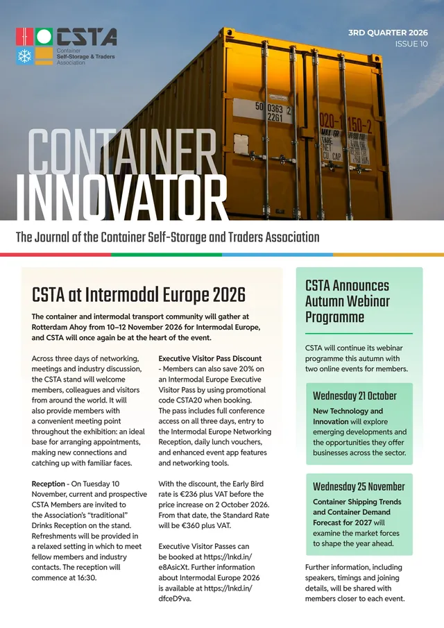 Container Innovator, Issue 10, third quarter 2026